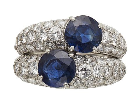 cartier sapphire earrings|cartier sapphire and diamond ring.